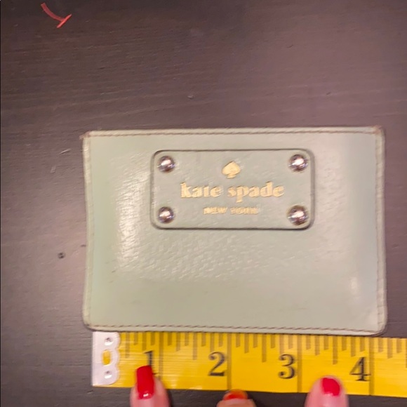 Kate Spade Card Case in light green - Picture 8 of 10